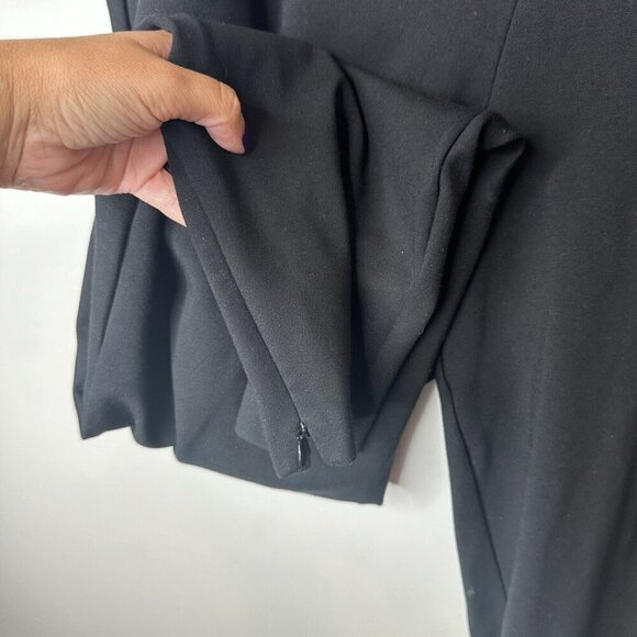 Talbots Pants Womens 24W Black Ponte Skinny Pull On Mid Rise Stretch Straight - Picture 4 of 12